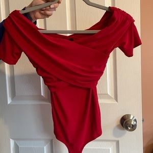 Off the shoulder body suit